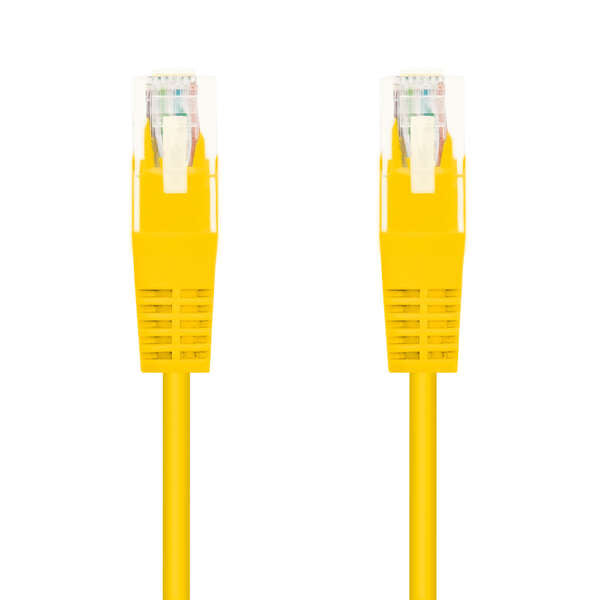 Nanocable - CABLE RED LATIGUILLO RJ45 CAT.6 UTP AWG24  AMARILLO  0.5 M