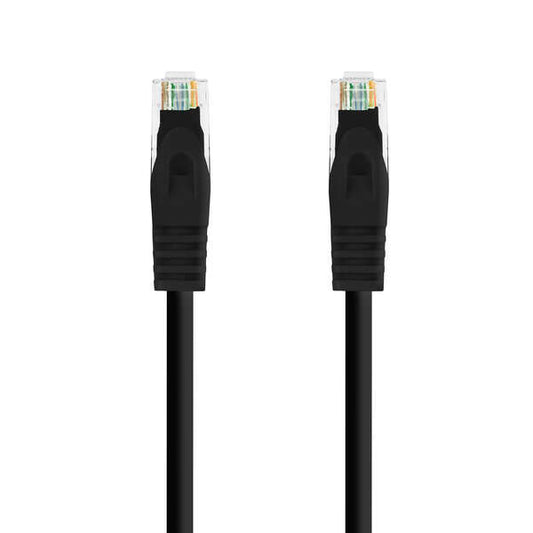 Nanocable Cable de Red Latiguillo RJ45 LSZH Cat.6a UTP AWG24 0.50m - Color Negro 1 pieza(s)