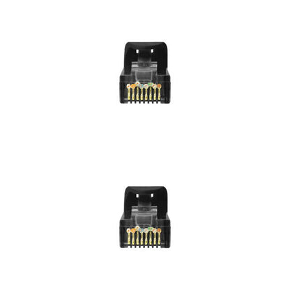 Nanocable Cable de Red Latiguillo RJ45 LSZH Cat.6a UTP AWG24 0.50m - Color Negro 1 pieza(s)