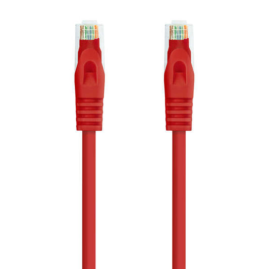 Nanocable Cable de Red Latiguillo RJ45 LSZH Cat.6a UTP AWG24 0.50m - Color Rojo 1 pieza(s)