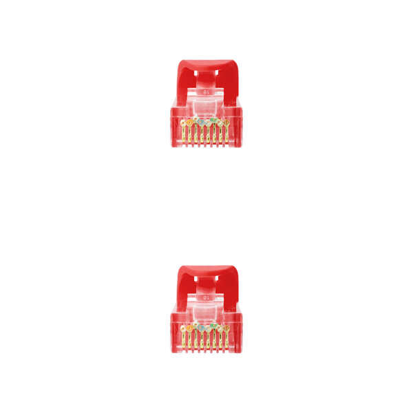 Nanocable Cable de Red Latiguillo RJ45 LSZH Cat.6a UTP AWG24 0.50m - Color Rojo 1 pieza(s)