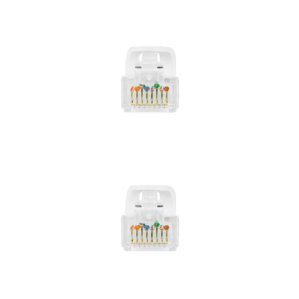 Nanocable Cable de Red Latiguillo RJ45 LSZH Cat.6a UTP AWG24 0.50m - Color Blanco 1 pieza(s)