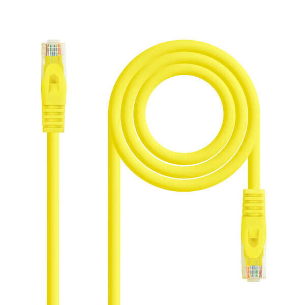 Nanocable Cable de Red Latiguillo RJ45 LSZH Cat.6a UTP AWG24 1m - Color Amarillo 1 pieza(s)