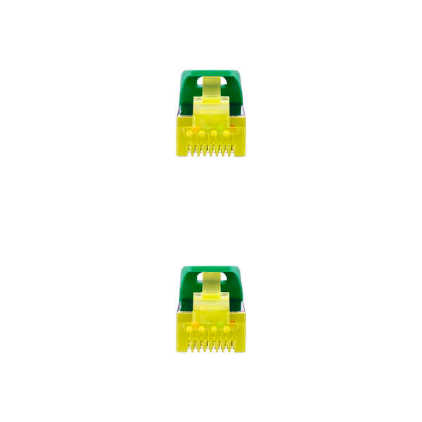 Nanocable Cable de Red Latiguillo RJ45 LSZH Cat.6a SFTP AWG26 0.50m - Color Verde 1 pieza(s)