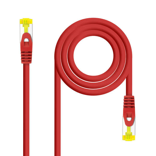 Nanocable Cable de Red Latiguillo RJ45 LSZH Cat.6a SFTP AWG26 0.50m - Color Rojo 1 pieza(s)