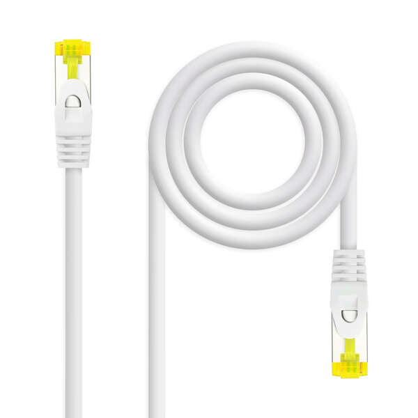 Nanocable Cable de Red Latiguillo RJ45 LSZH Cat.6a SFTP AWG26 0.50m - Color Blanco 1 pieza(s)