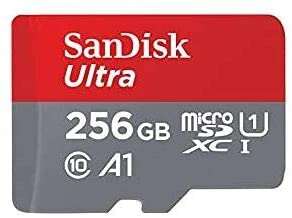 Sandisk Ultra Tarjeta Micro SDXC 256GB UHS-I U1 A1 Clase 10 120MB/s + Adaptador SD 1 pieza(s)