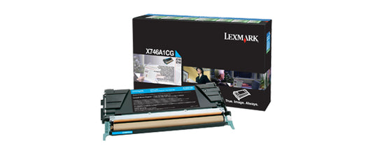 Lexmark X746A1CG cartucho de tóner 1 pieza(s) Original Cian