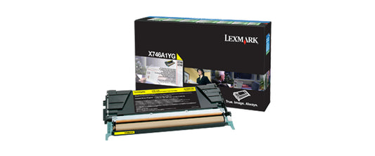 Lexmark X746A1YG cartucho de tóner 1 pieza(s) Original Amarillo