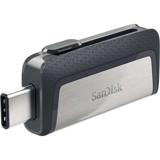 SanDisk - Ultra Dual Drive USB Type-C unidad flash USB 64 GB USB Type-A / USB Type-C 3.2 Gen 1 (3.1 Gen 1) Negro  Plata