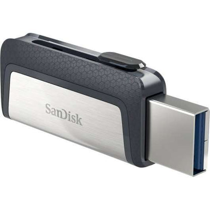 SanDisk - Ultra Dual Drive USB Type-C unidad flash USB 64 GB USB Type-A / USB Type-C 3.2 Gen 1 (3.1 Gen 1) Negro  Plata