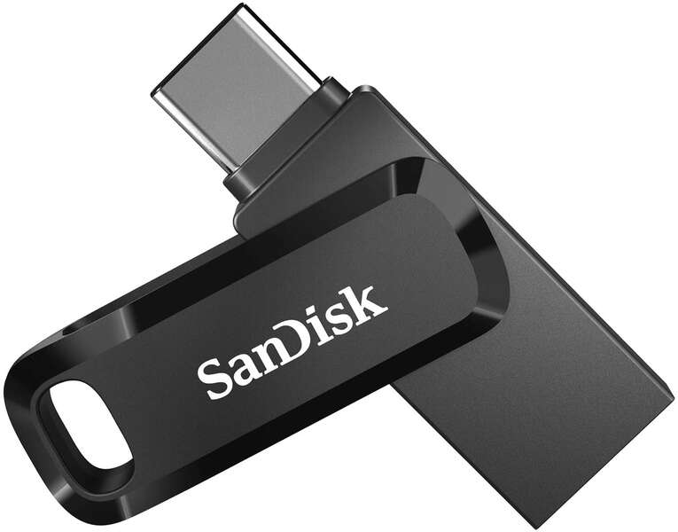 SanDisk - Ultra Dual Drive unidad flash USB 128 GB USB Type-A / USB Type-C 3.2 Gen 1 (3.1 Gen 1) Negro  Plata