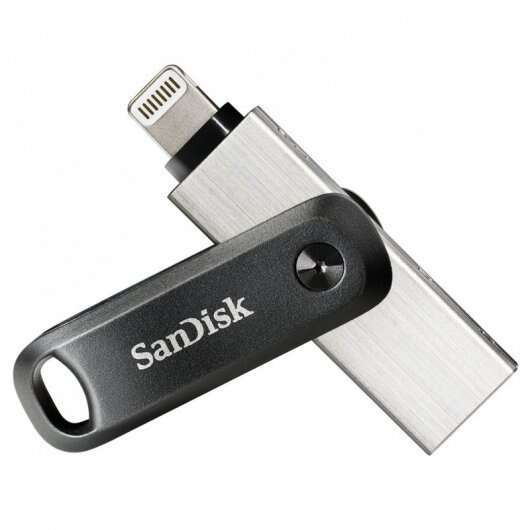 SanDisk - iXpand unidad flash USB 64 GB USB Type-A / Lightning 3.2 Gen 2 (3.1 Gen 2) Negro  Plata