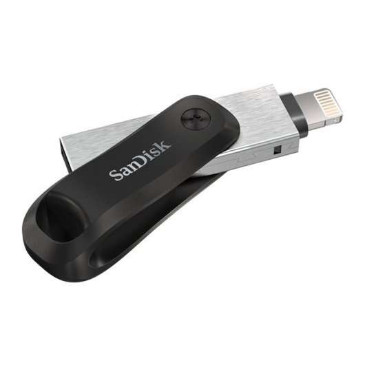 SanDisk - iXpand unidad flash USB 64 GB USB Type-A / Lightning 3.2 Gen 2 (3.1 Gen 2) Negro  Plata