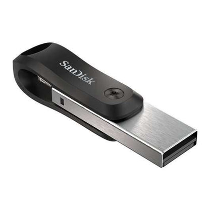 SanDisk - iXpand unidad flash USB 64 GB USB Type-A / Lightning 3.2 Gen 2 (3.1 Gen 2) Negro  Plata