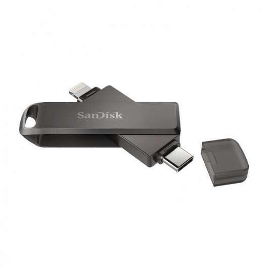 Sandisk IXpand Luxe Memoria USB-C y Lightning 64GB - Color Negro (Pendrive) 1 pieza(s)