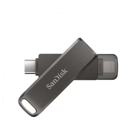 Sandisk IXpand Luxe Memoria USB-C y Lightning 64GB - Color Negro (Pendrive) 1 pieza(s)