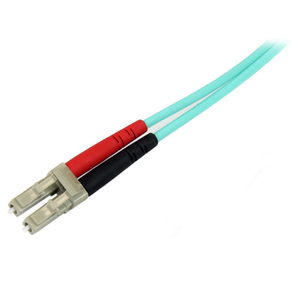 StarTech.com - Cable de 10m de Fibra Óptica Multimodo OM3 LC a LC UPC - Full Duplex 50/125µm - para Redes de 100G - LOMMF/VCSEL - Pérdida Baja al Insertar <0.3dB - Cable LSZH