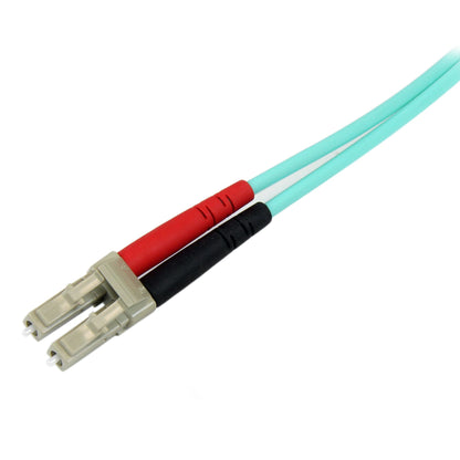 StarTech.com - Cable de 2m de Fibra Óptica Multimodo OM3 LC a SC UPC - Full Duplex 50/125µm - para Redes de 100G - LOMMF/VCSEL - Pérdida Baja al Insertar <0.3dB - Cable LSZH