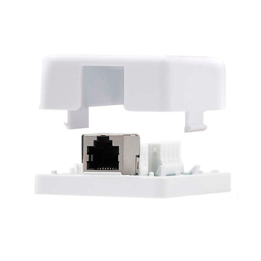 Nanocable - ROSETA DE SUPERFICIE PARA RJ45 CAT.6 1 TOMA  BLANCO