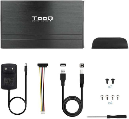 TooQ - CAJA HDD 3 5" IDE/SATA A USB 2.0 NEGRA