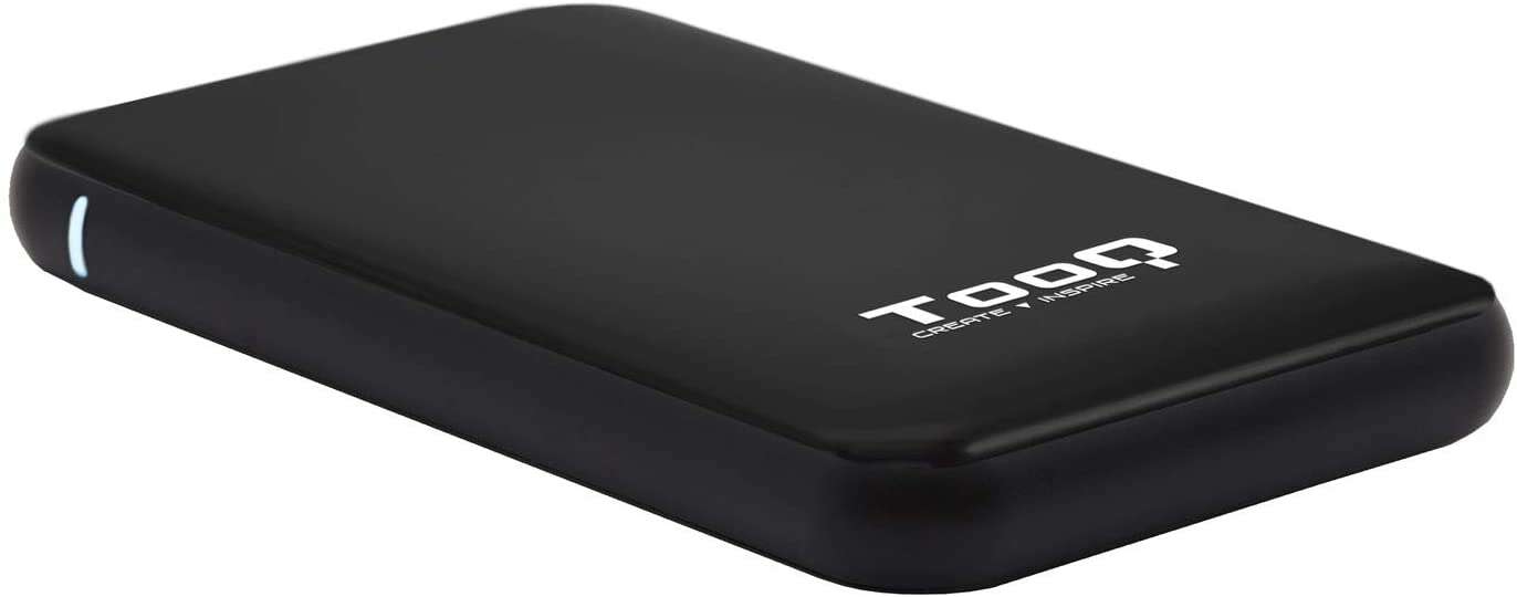 TooQ - Caja externa para discos duros 2.5" SATA I/II/III a USB 3.1 Gen1 con UASP