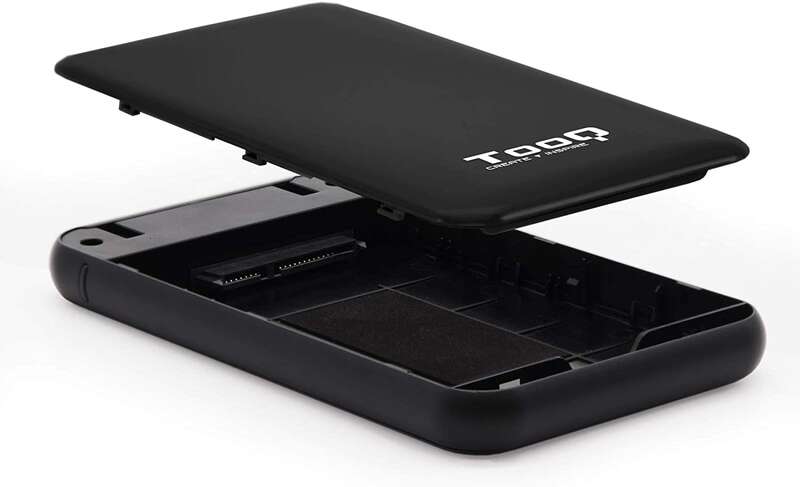 TooQ - Caja externa para discos duros 2.5" SATA I/II/III a USB 3.1 Gen1 con UASP