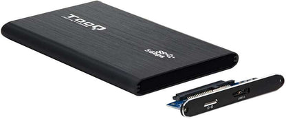 TooQ - TQE-2529B caja para disco duro externo 2.5" Carcasa de disco duro/SSD Negro