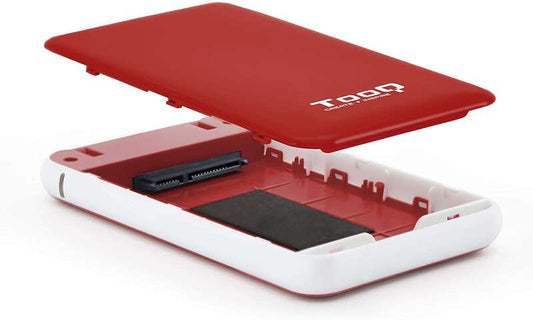 TooQ - Caja externa para discos duros 2.5" SATA I/II/III a USB 3.1 Gen1 con UASP