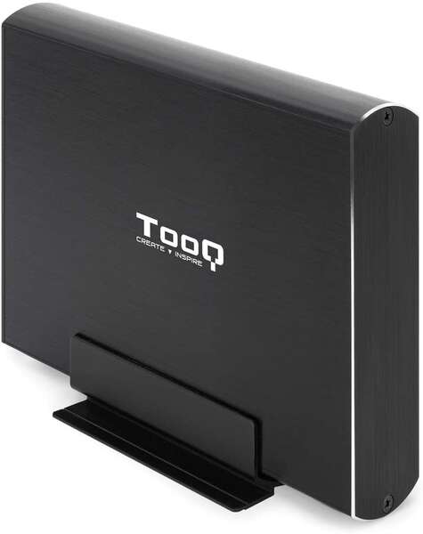 TooQ - TQE-3531B caja para disco duro externo Caja de disco duro (HDD) Negro 3.5"