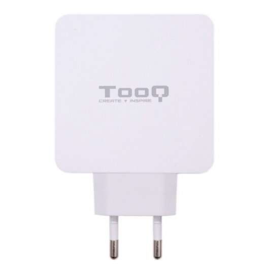 TooQ - Cargador de Pared doble puerto USB-C PD + USB A QC3.0  48W