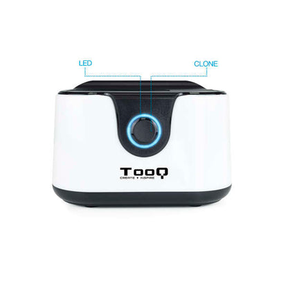 TooQ - DOCK STATION SATA 2.5/3.5 A USB 3.0 CLONE OTB NEGRO-BLANCO