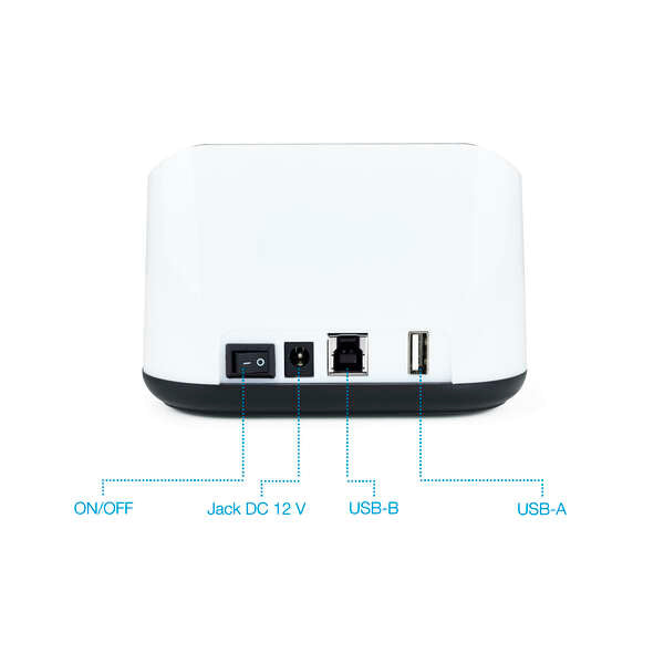 TooQ - DOCK STATION SATA 2.5/3.5 A USB 3.0 CLONE OTB NEGRO-BLANCO