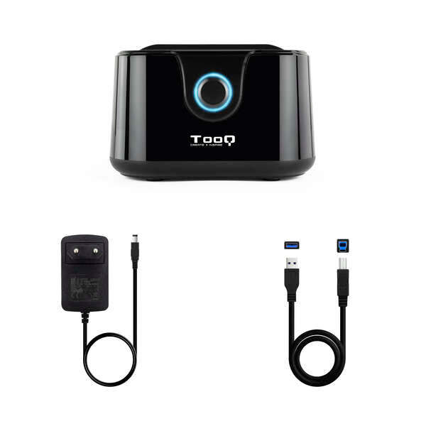 TooQ - DOCK STATION SATA 2.5/3.5 A USB 3.0 CLONE OTB NEGRO