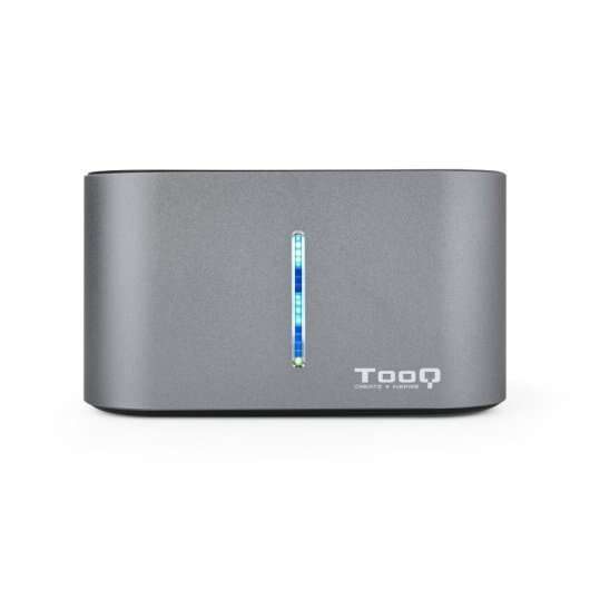 TooQ - TQDS-805G base de conexión para disco duro USB 3.2 Gen 1 (3.1 Gen 1) Type-B Aluminio