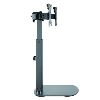 TooQ - Soporte de mesa para 2 pantallas (monitor / plasma / LCD / LED) 17"-27"