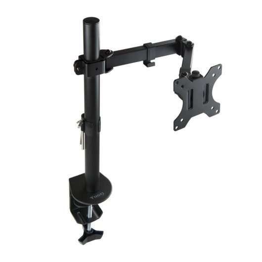 TooQ - Soporte de Mesa Giratorio e Inclinable para Pantalla (Monitor / TV Plasma / LCD / LED) 13"-32"  de Un Brazo  max 8 kg  Negro