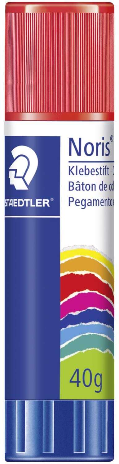 Staedtler Noris Expositor de 12 Barras de Pegamento 40gr - Sin Disolventes - Uso Escolar - Pega Papel, Cartulina, Tejido etc 1 pieza(s)