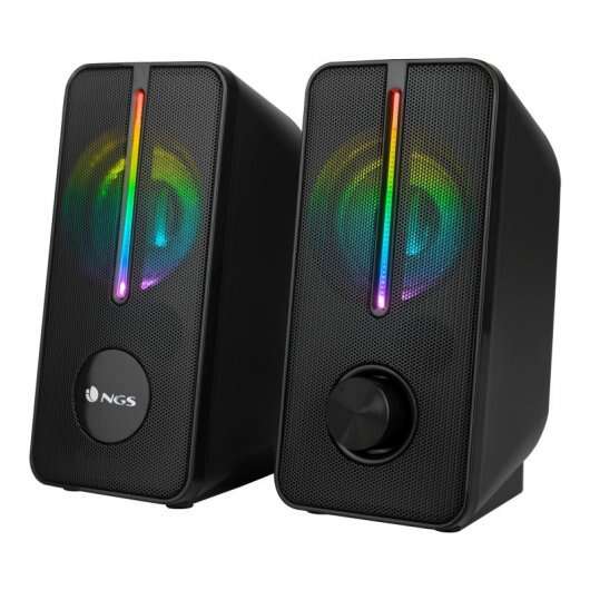 NGS Gaming GSX-150 Altavoces USB 2.0 12W - Iluminacion LED RGB - Conexion Jack 3.5mm - Controles en Altavoz 1 pieza(s)