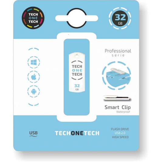 TechOneTech Pro Smart Clip Memoria USB 2.0 32GB (Pendrive) 1 pieza(s)