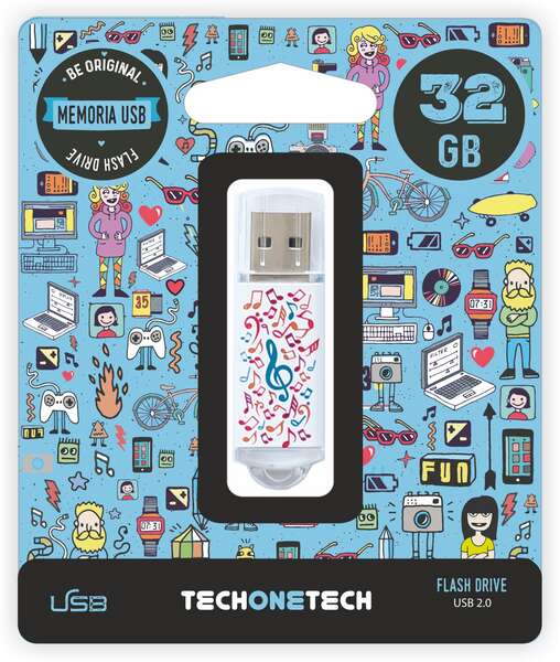 TechOneTech Music Dream Memoria USB 2.0 32GB (Pendrive) 1 pieza(s)