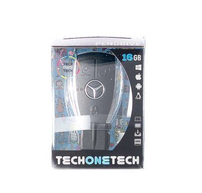 TECH ONE TECH - TEC5002-32 unidad flash USB 32 GB USB tipo A 2.0 Negro  Cromo