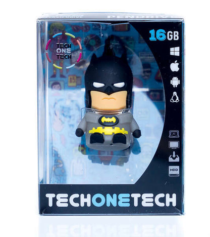 TECH ONE TECH - TEC5114-32 unidad flash USB 32 GB USB tipo A 2.0 Negro  Gris  Amarillo