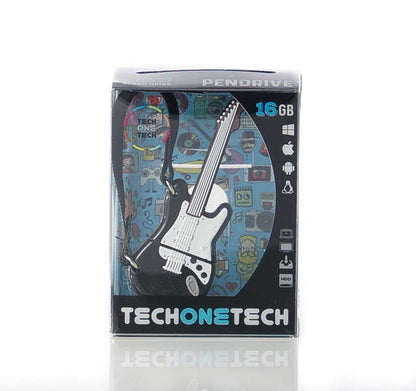 TECH ONE TECH - TEC5138-32 unidad flash USB 32 GB USB tipo A 2.0 Negro  Blanco