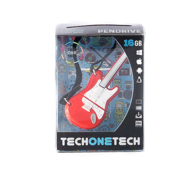 TECH ONE TECH - TEC5140-32 unidad flash USB 32 GB USB tipo A 2.0 Rojo  Blanco