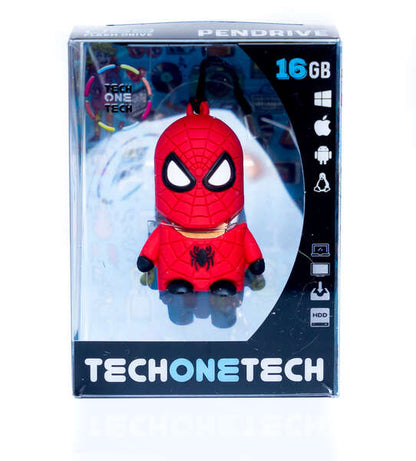 TECH ONE TECH - TEC5501-32 unidad flash USB 32 GB USB tipo A 2.0 Negro  Rojo