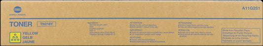 Konica Minolta TN216 Amarillo Cartucho de Toner Original - TN216Y/A11G251 Tintasmurcia.com