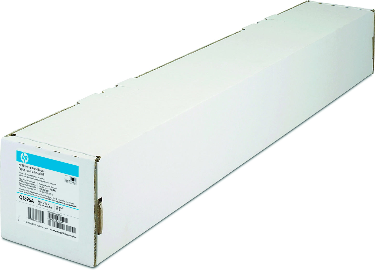 HP - Universal Bond Paper-610 mm x 45.7 m (24 in x 150 ft) papel para impresora de inyección de tinta Mate