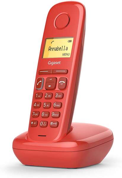 Gigaset - A170 Teléfono DECT Identificador de llamadas Rojo