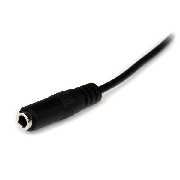 StarTech.com - Cable de 2m de Extensión Alargador de Auriculares Mini-Jack 3 5mm Estéreo Macho a Hembra - Delgado